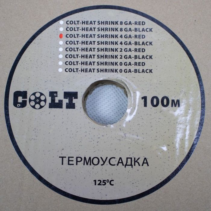 COLT HEAT SHRINK 0 GA Red